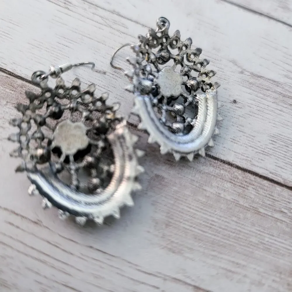Vintage Earrings Dangle Drop Earrings Unusual - Some Condition Issues